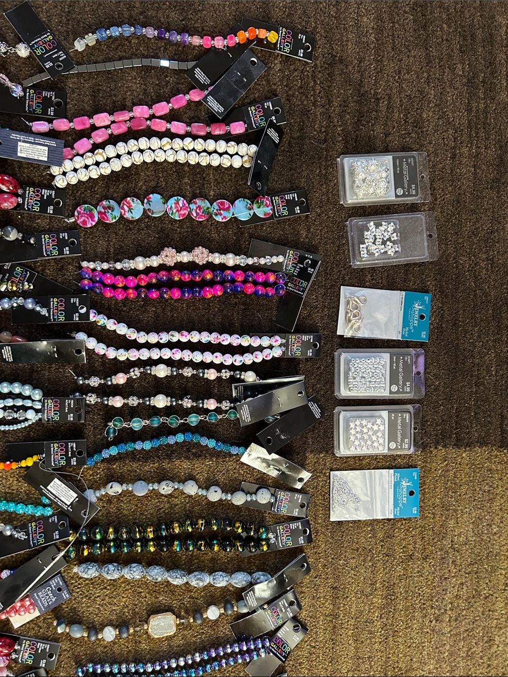 Craft Bead and Jewelry Accessory Set - Assorted Colors